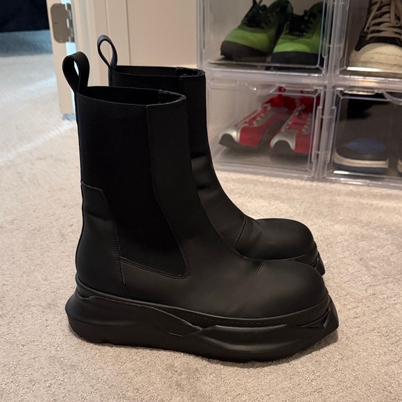 Rick Owens Other - Rick Owen’s Chunky Black Platform Boots Beetle Abstract Boots (Worn Once)